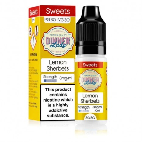 Dinner Lady Sweets 50/50 Lemon Sherbets E-liquid 10ml