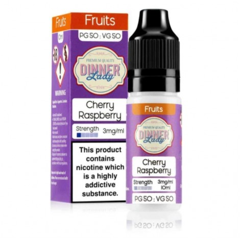 Dinner Lady Fruits 50/50 Cherry Raspberry E-liquid 10ml