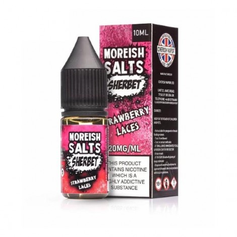 Moreish Puff Strawberry Laces Sherbet Nic Salt E-liquid 10ml