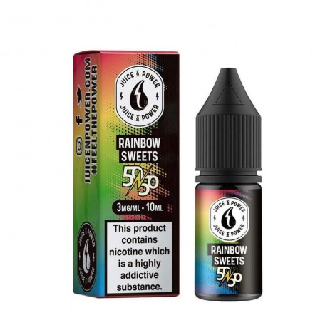 Juice N Power Rainbow Sweets 50/50 E-Liquid 10ml