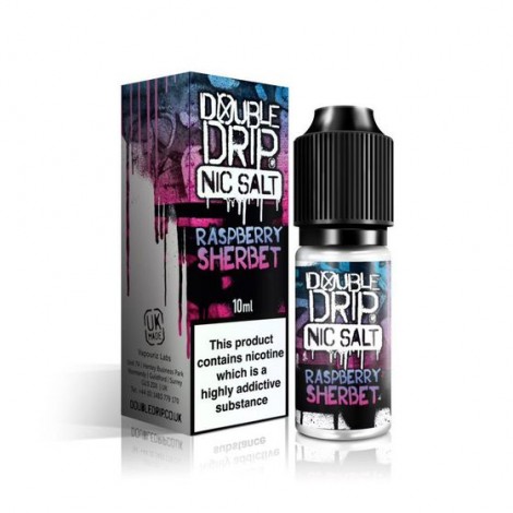 Double Drip Range Raspberry Sherbet Nic Salt 10ml