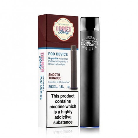 Dinner Lady Smooth Tobacco Disposable Vape