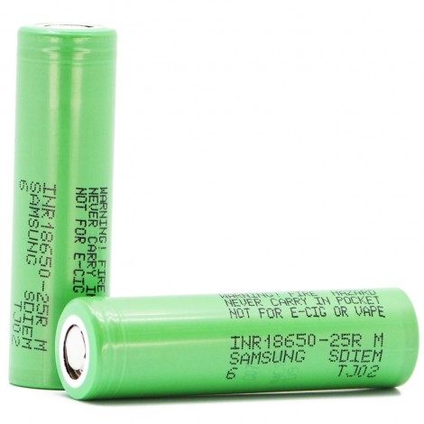 Samsung 25R 18650 2500mAh 20A Battery