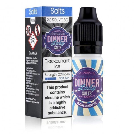 Dinner Lady Blackcurrant Ice Nic Salt E-liquid 10ml