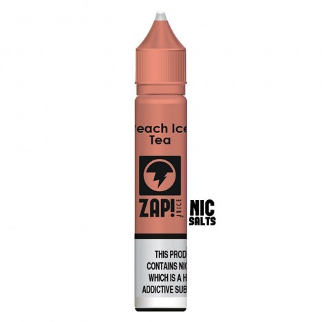 Zap! Juice Peach Ice Tea  Nic Salt E-liquid 10ml